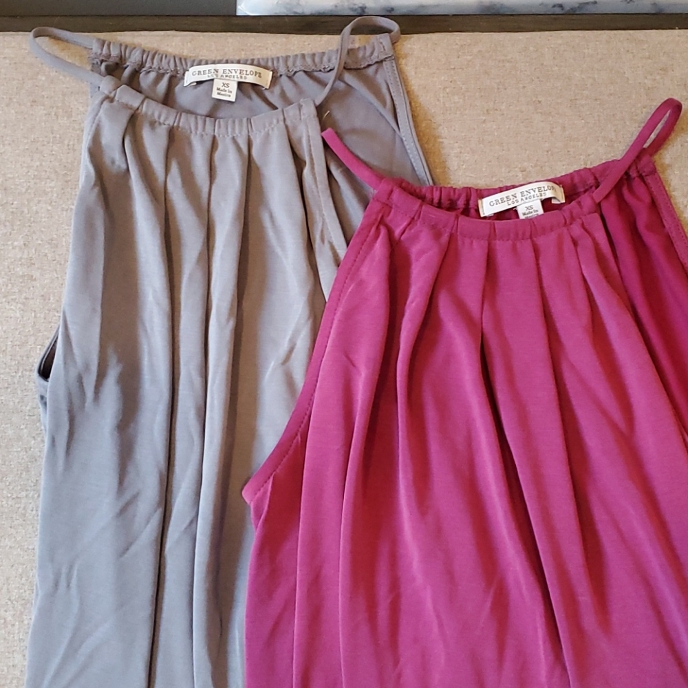 2 Tank Tops - Green Envelope